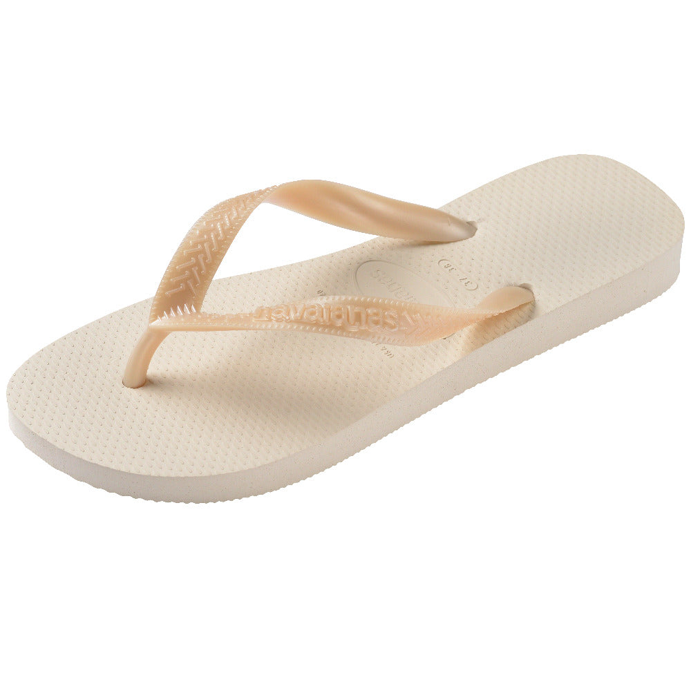Top klipklapper - Beige/Beige